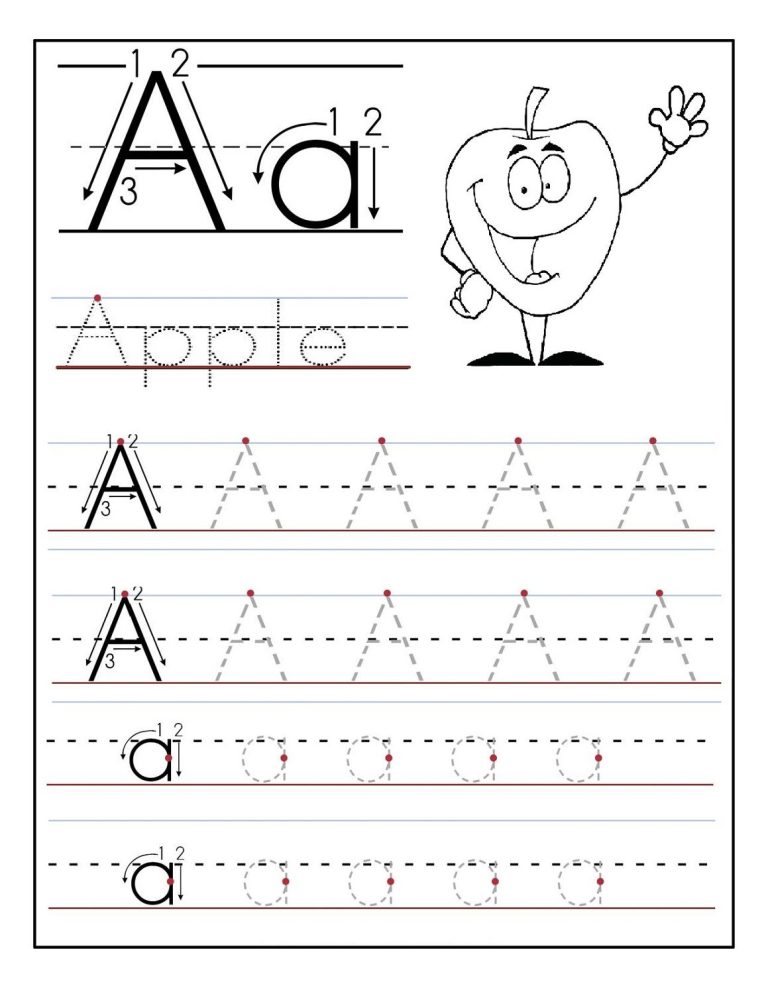 Tracing Letters For Preschool Printables