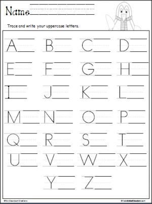 Alphabet Practice Printables