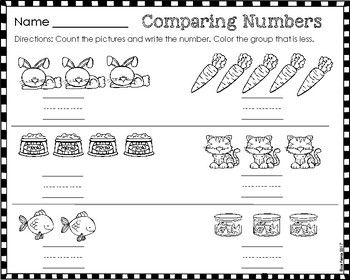 Kindergarten Math Worksheets 0-5