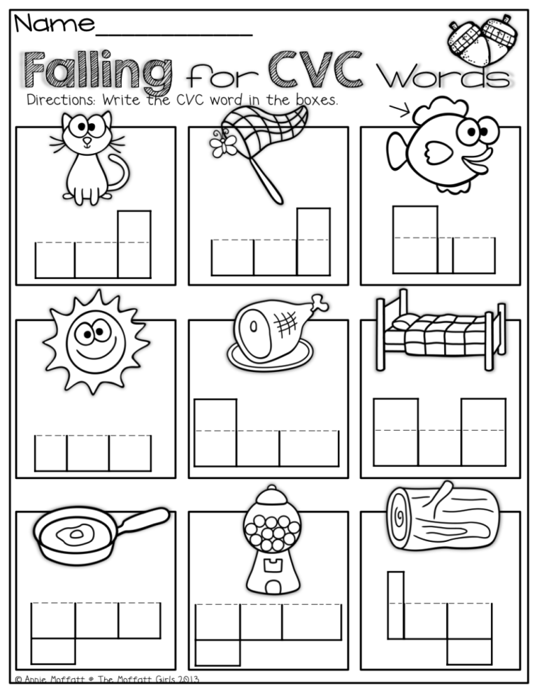 1st Grade Cvc Words Worksheets For Grade 1