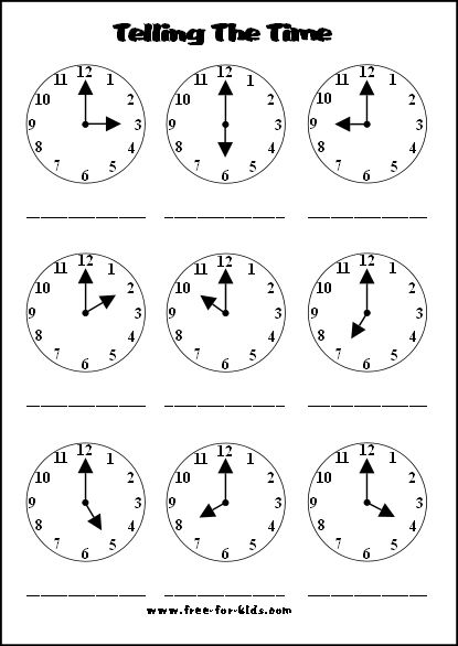 Clock Worksheets 2nd Grade