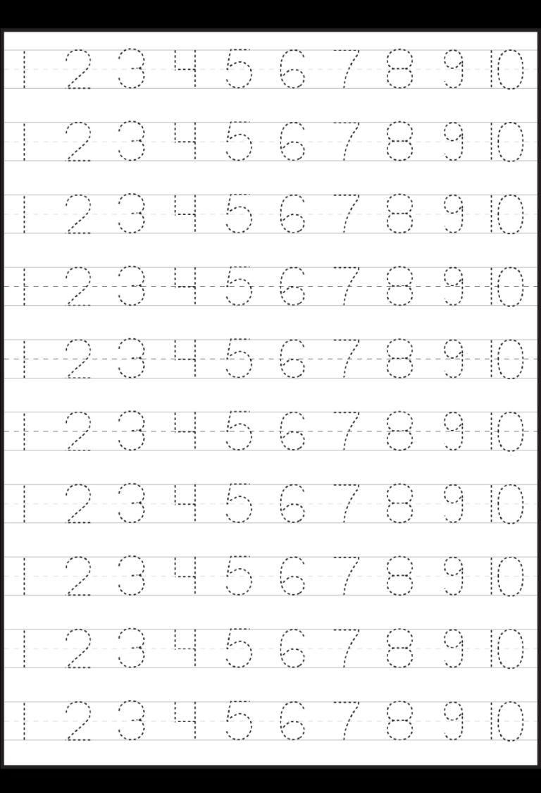 Printable Tracing Letters And Numbers