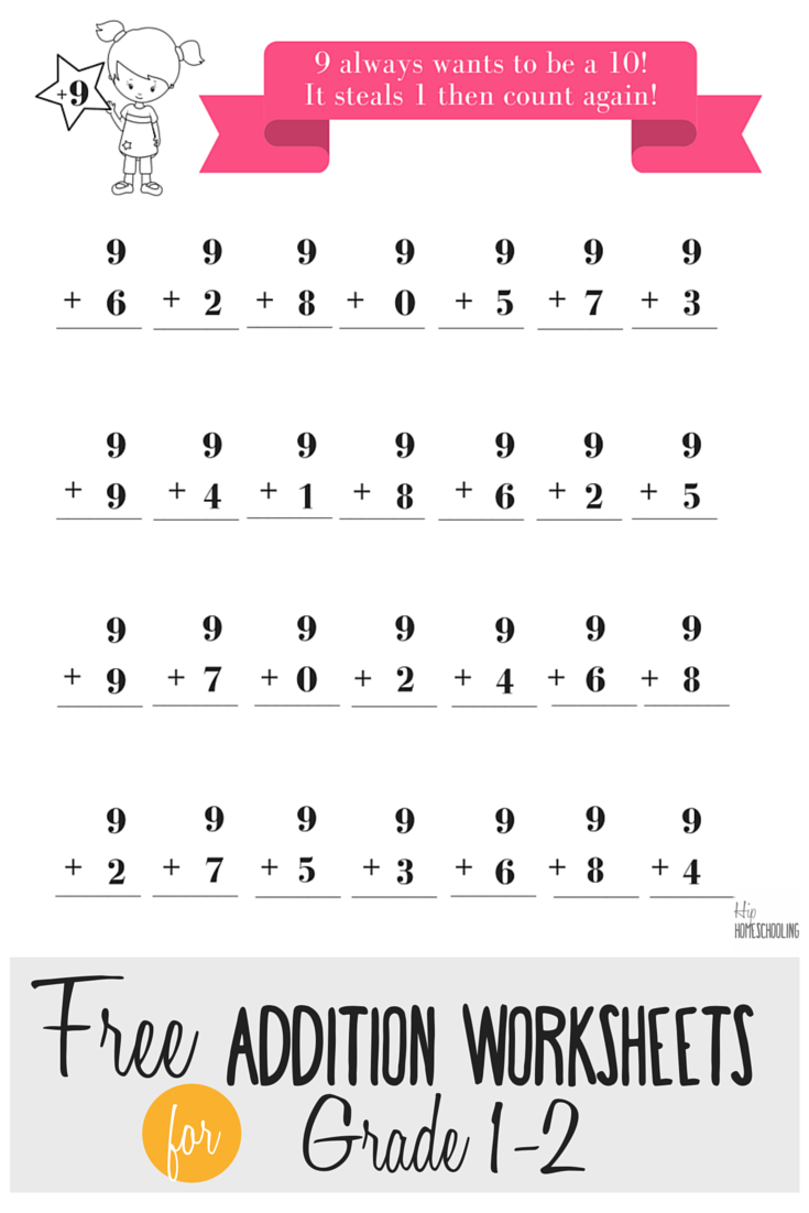 1st Grade Printable Math Practice Worksheets