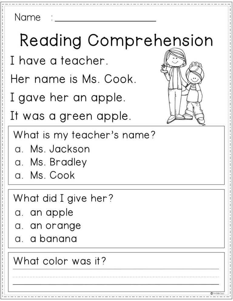 Year 1 Comprehension