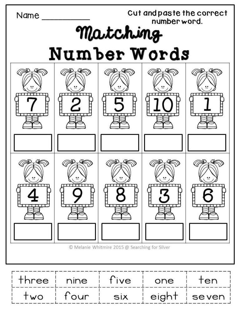 Number Sense Worksheets For Kindergarten