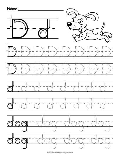 Letter Tracing Sheets Free