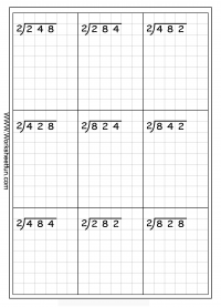 Division Worksheets 5th Grade No Remainder