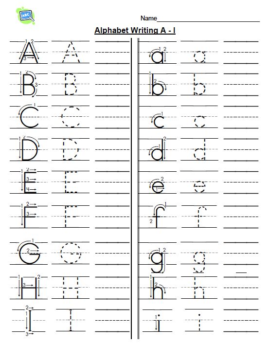 Printable Alphabet Writing Practice