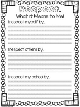 Respect Worksheets For Preschool