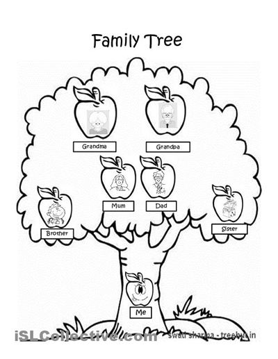 Family Tree Worksheet For Preschool