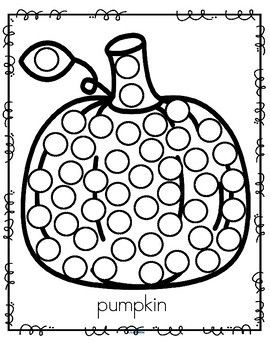 Dot Art Printables Fall