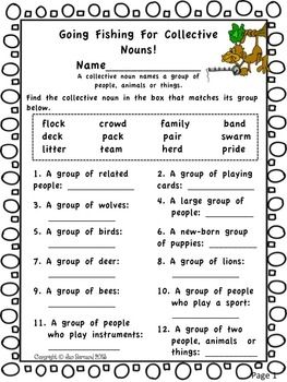 Collective Nouns Worksheet For Grade 2