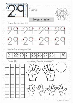 Numbers Worksheets For Kindergarten