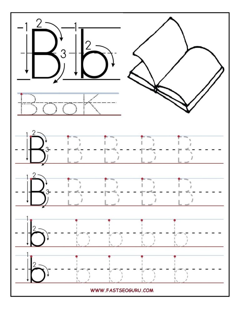 Free Printable Preschool Worksheets Tracing Letters B