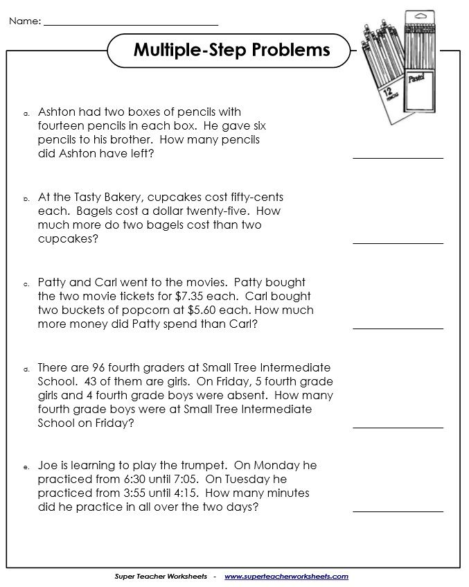 One Step Addition And Subtraction Word Problems 3rd Grade