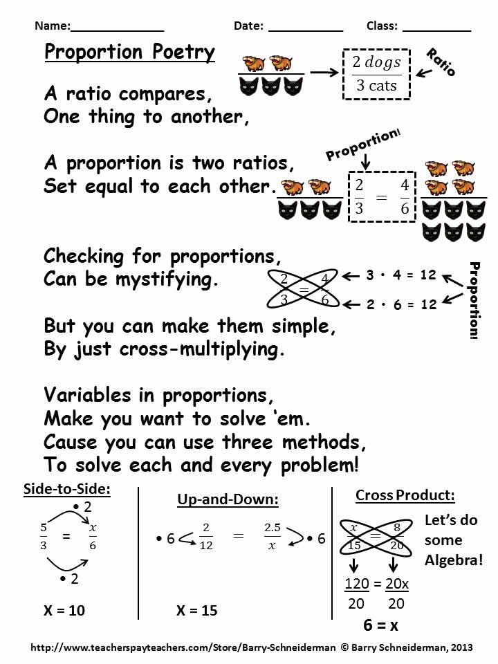 Solving Proportions Worksheet Pdf