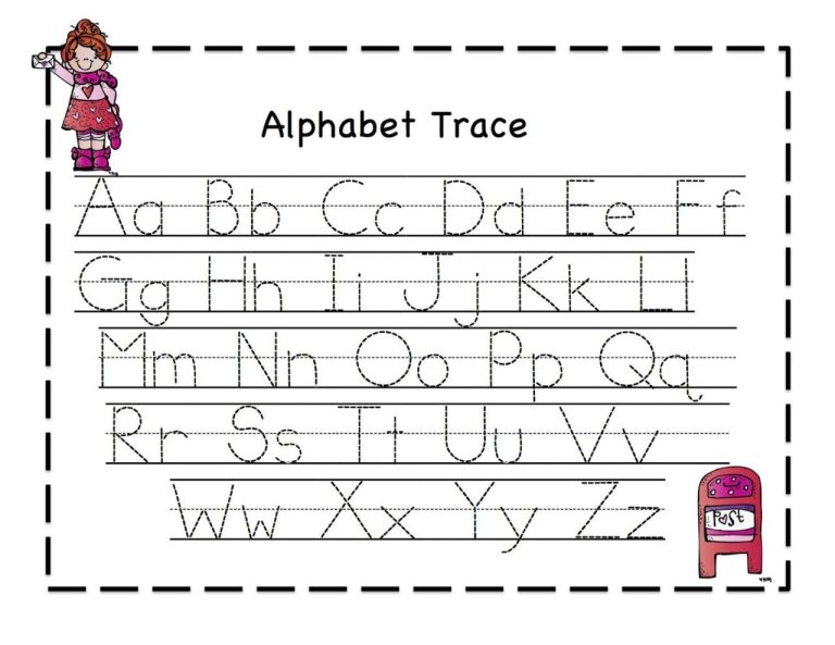 Alphabet Tracing Sheet