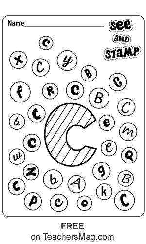 Printable Letter C Tracing Worksheets