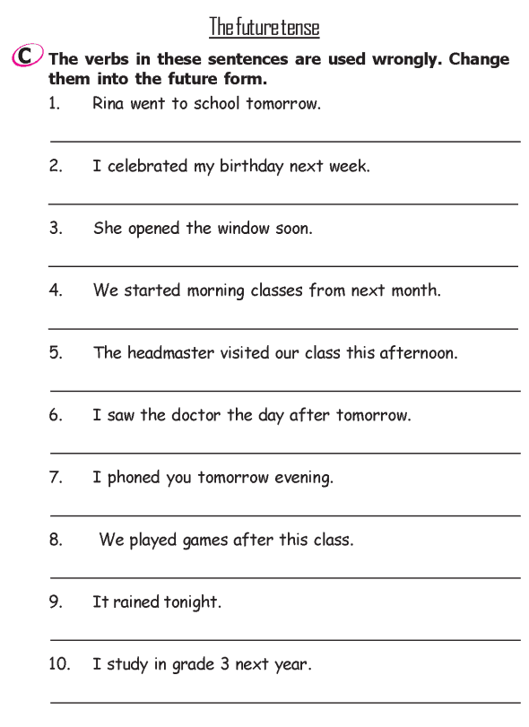 English Worksheets For Grade 2