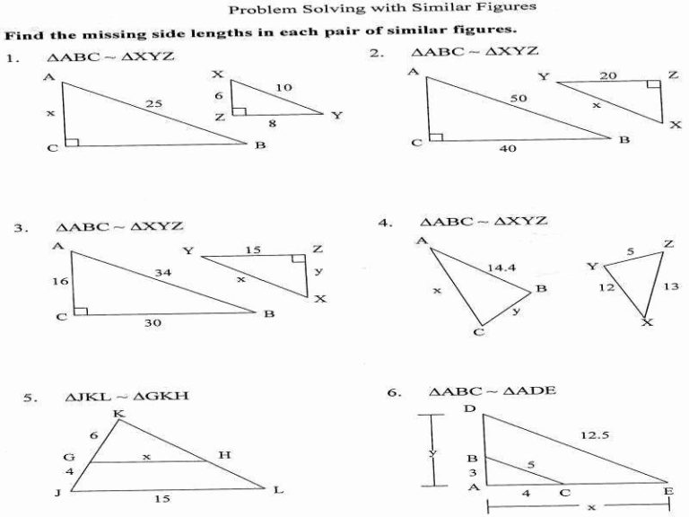 Scale Factor Worksheet Pdf