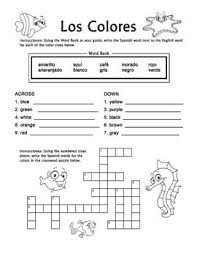 Spanish Worksheets For 2nd Graders