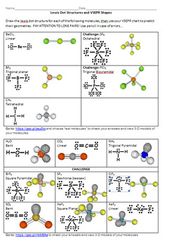 Molecular Geometry Worksheet With Answers