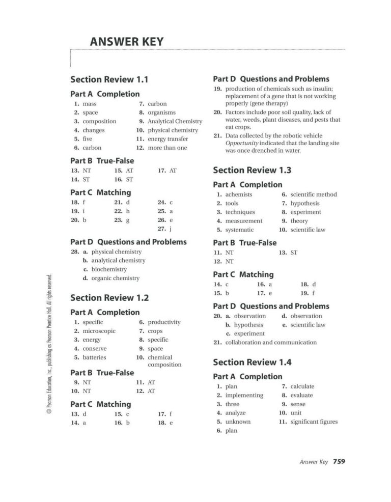 Periodic Trends Worksheet Answer Key