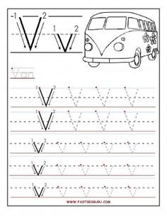 Tracing Letters Worksheets V