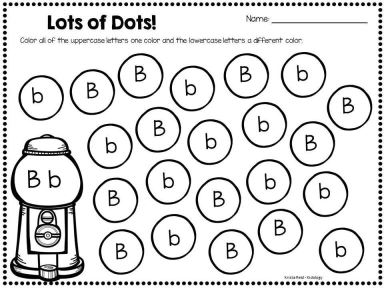 Printable Letter B Recognition Worksheets