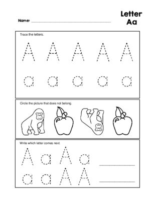 Large Traceable Letters For Preschoolers