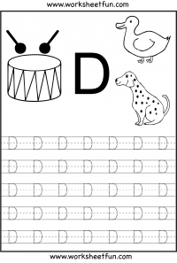 Free Printable Letter D Worksheets For Preschool