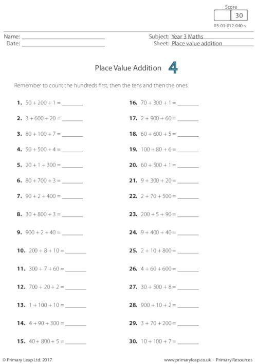 Year 2 Maths Worksheets Free Uk