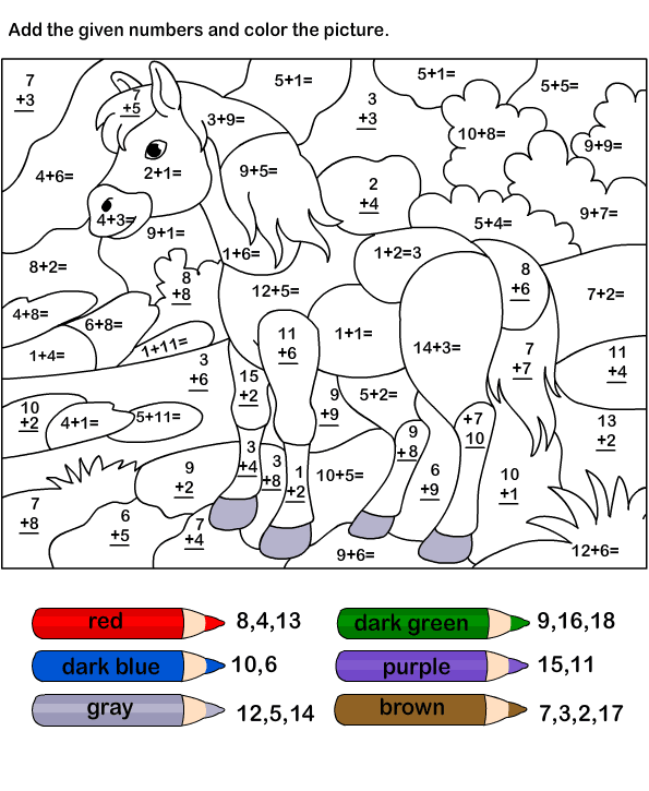 Kinder Worksheets Color