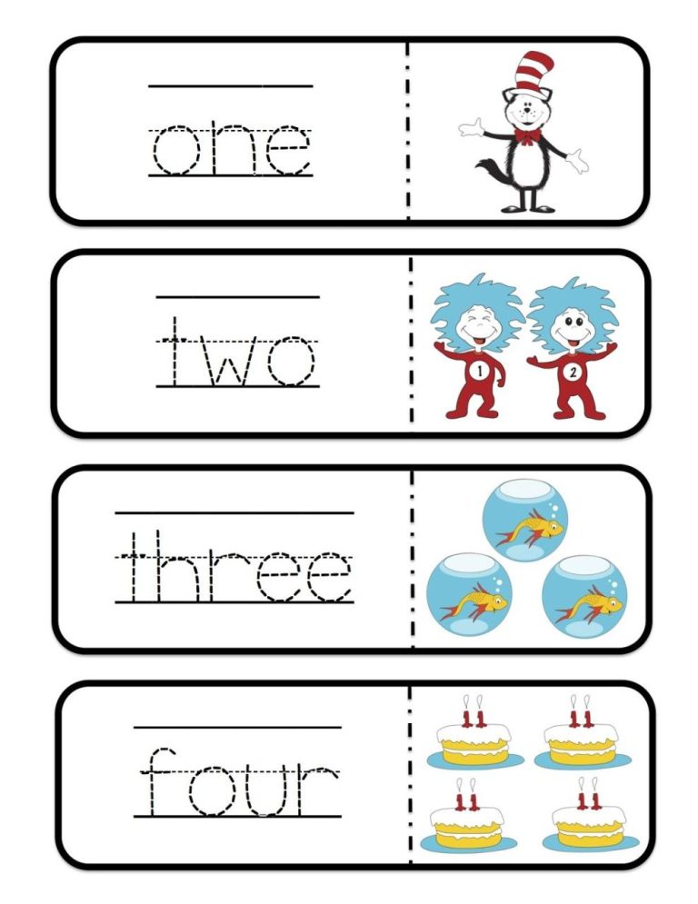 Dr Seuss Worksheets Preschool