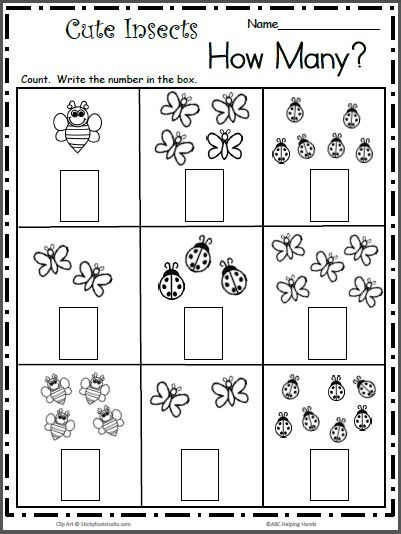 Preschool Pre K Math Worksheets