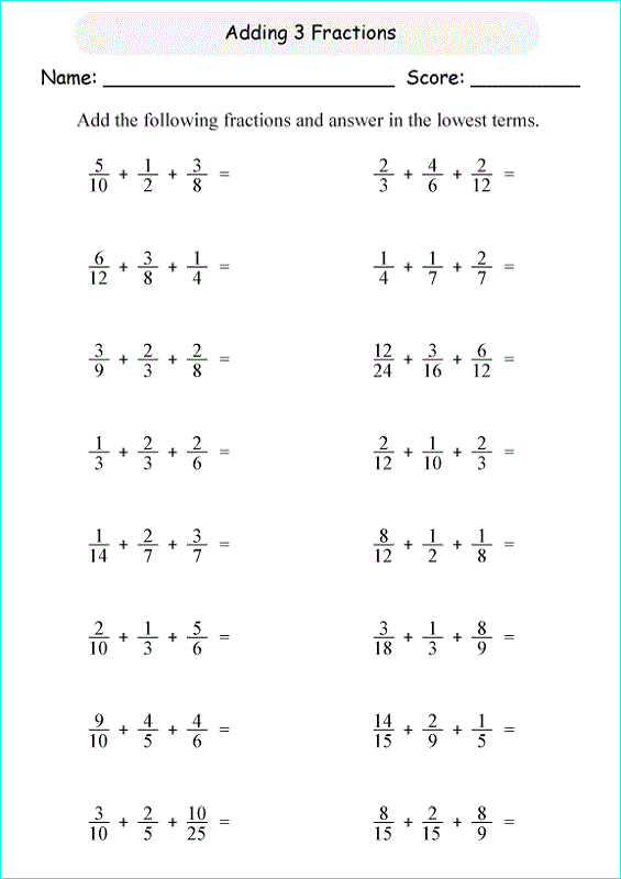 6th Grade Equivalent Fractions Worksheet Year 6