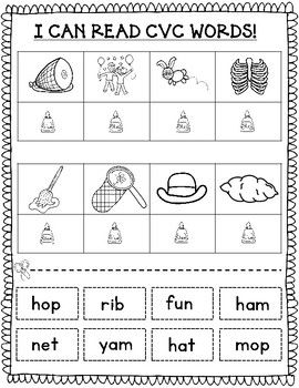 1st Grade Free Cvc Worksheets