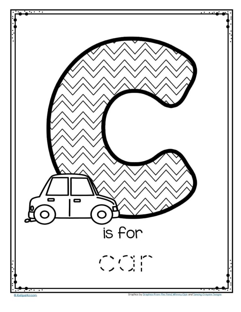 Free Printable Toddler Letter C Worksheets