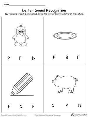 Letter P Worksheets For Preschool