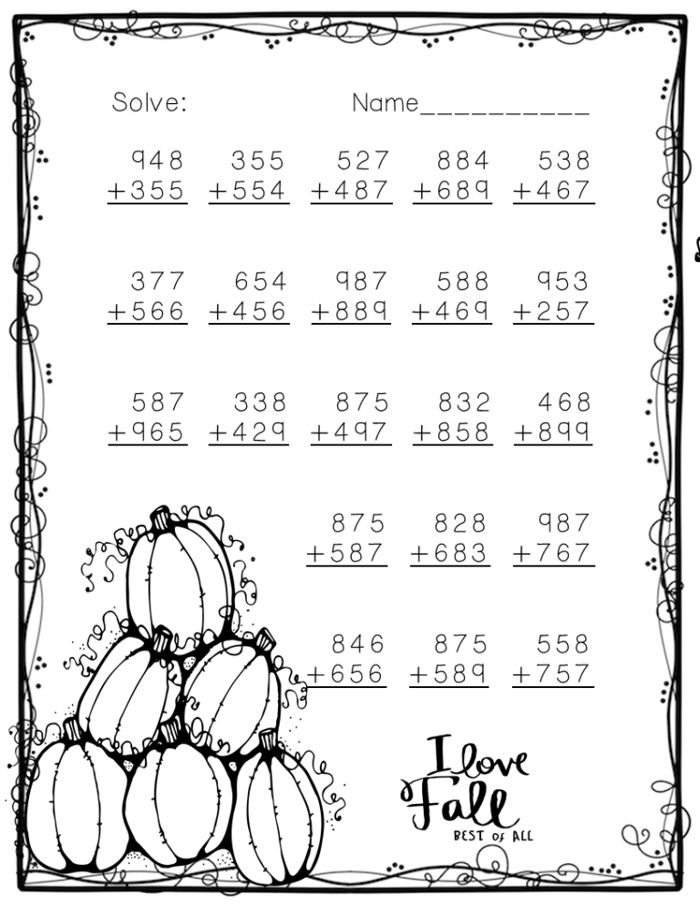 Three Digit Addition With Regrouping