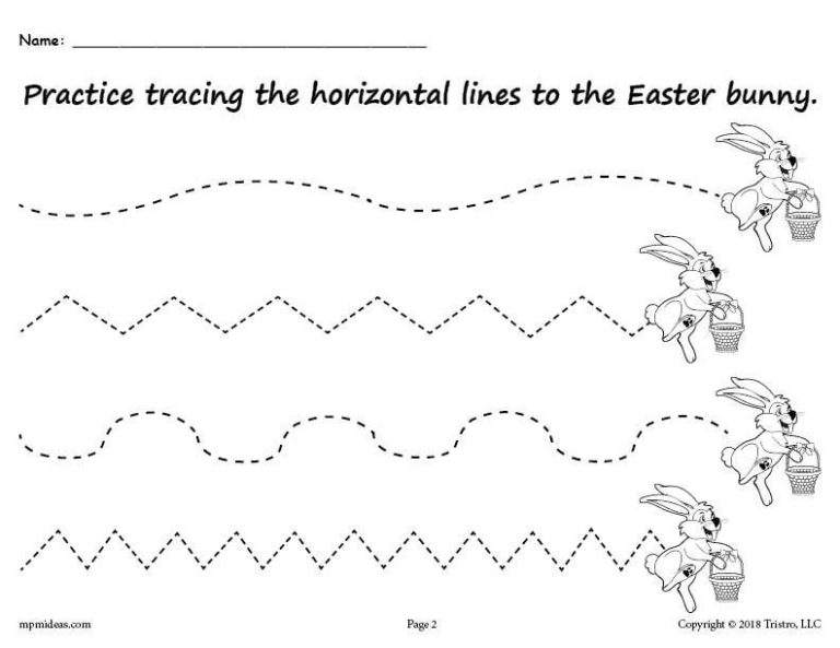 Tracing Lines Worksheets Free