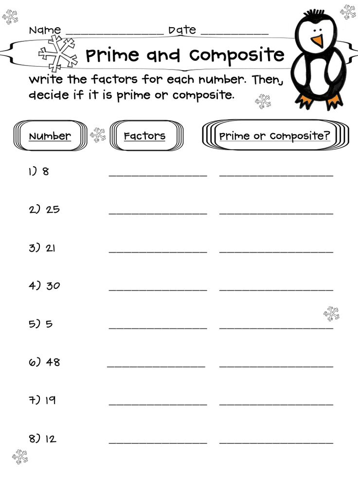 7th Grade Prime Factorization Worksheet