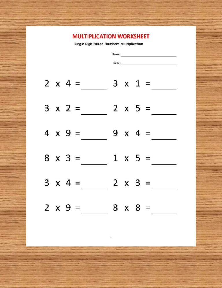 Second Grade Year 2 Maths Worksheets Pdf