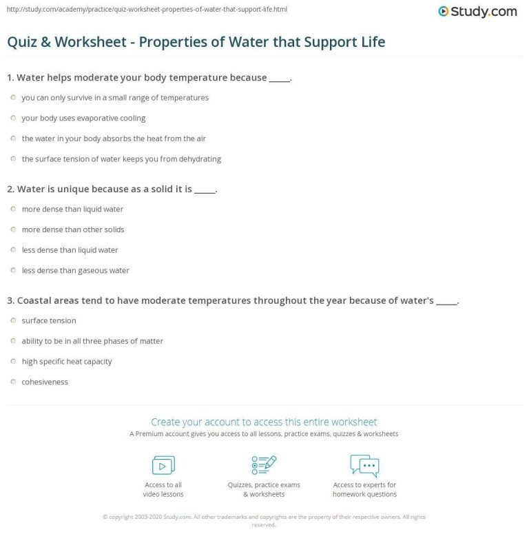 Specific Heat Worksheet 1 Answer Key