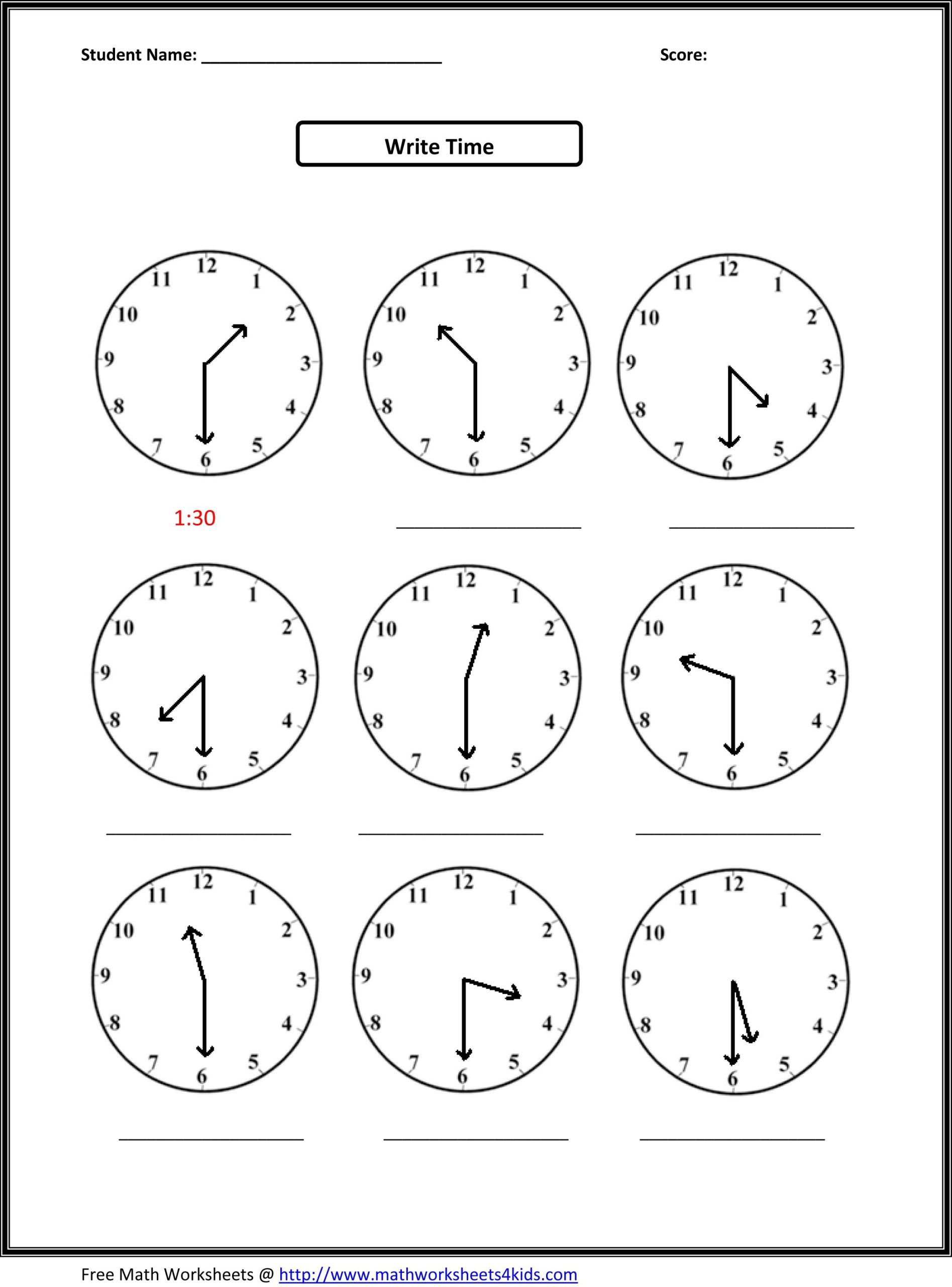 2nd Grade Free Worksheets For Kids