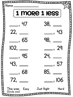 Number Sense Worksheets