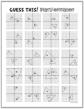 Geometry Sequence Of Transformations Worksheet