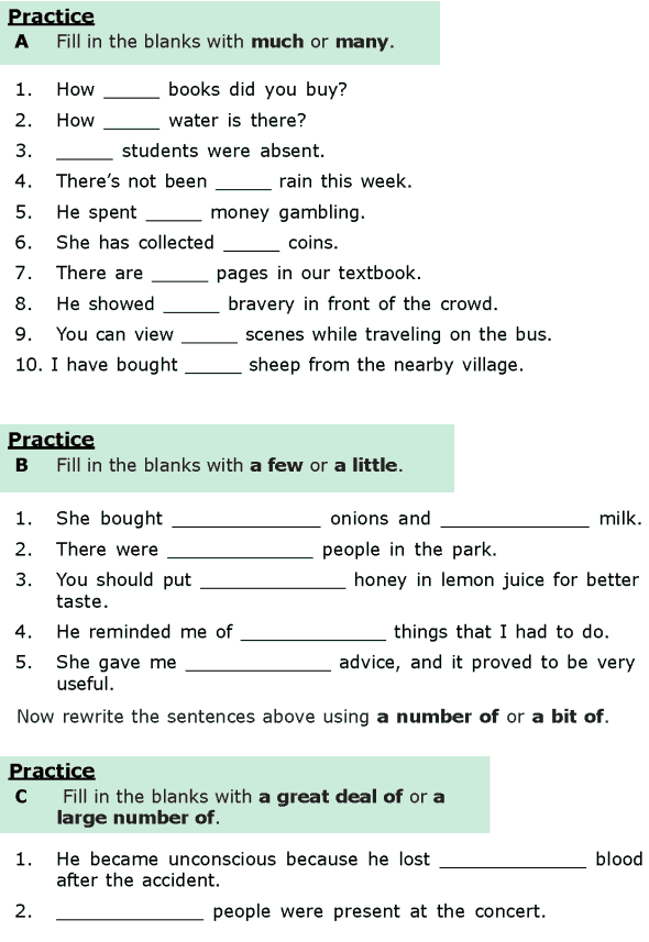 Grade 4 English Worksheets Grammar