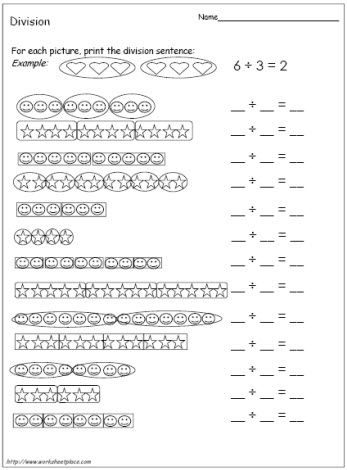 Simple Division Worksheets For Kids