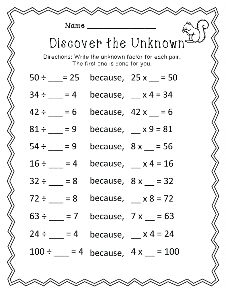 Math Problems For 3rd Graders